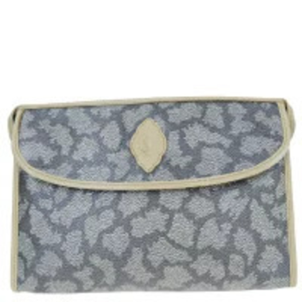 Saint Laurent Yves Clutch Bag Shoulder Brown Leather